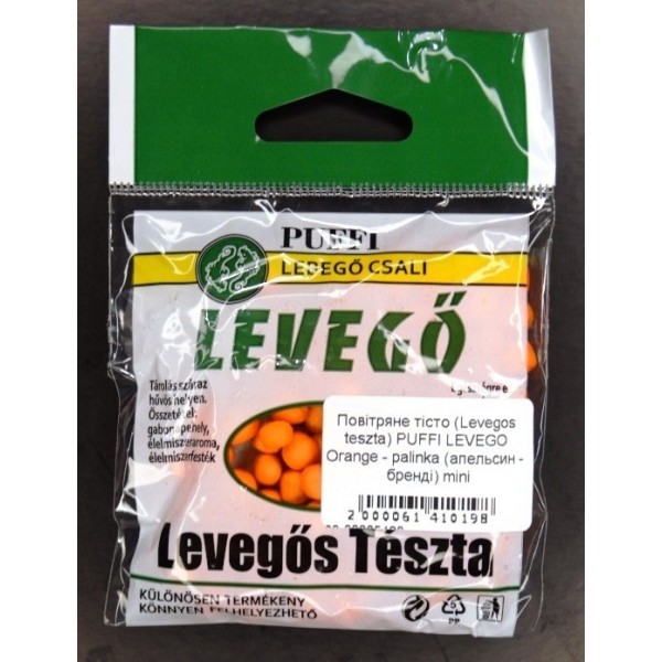 Рыбацкое воздушное тесто, Puffi Levego Мини, Апельсин-Самогон,  5г
